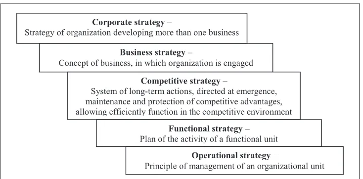 Figure 1: Organization’s strategies hierarchy