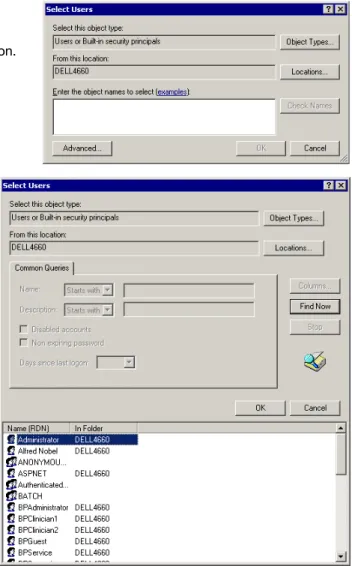 Figure 10. Select Users dialog box.