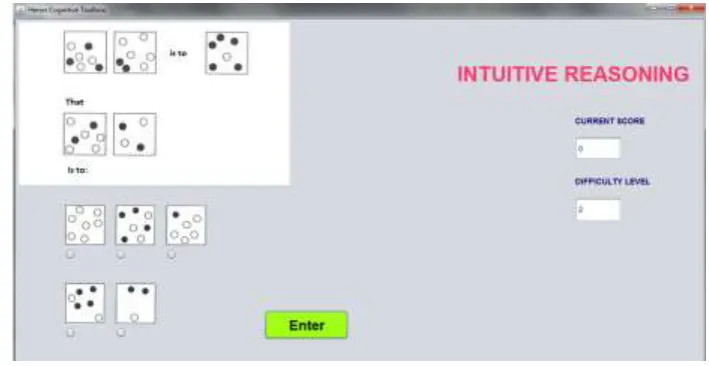 Figure 3. Example of OO task: the odd image is number 6 counting from the left side of the top image 