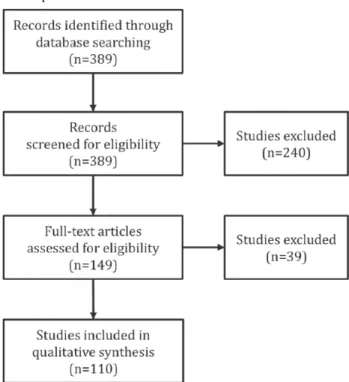 Figure 1.  Flow diagram of the literature review process.