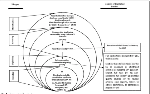 Fig. 1 Meta-analysis flowchart
