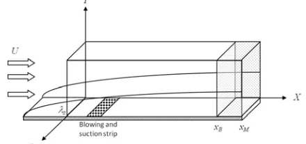 Fig. 1.  Schematic of the flow domain. 