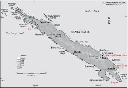 Figure 2 map of Santa Isabel. 