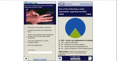 Fig. 1 (a) Example of an MCQ question with (b) the instant feedback provided on answering
