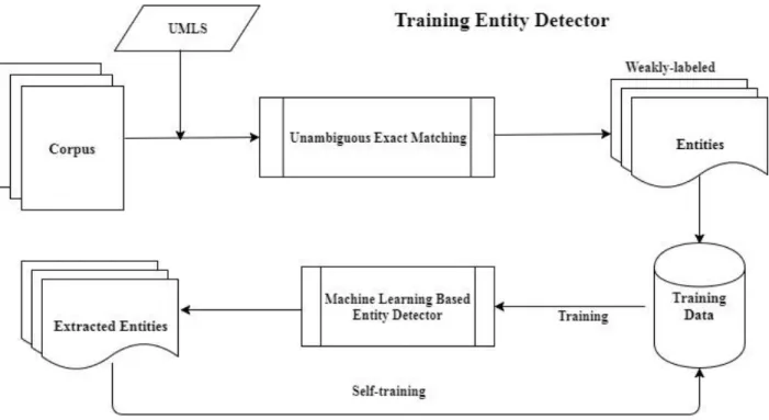Figure 3 Overall approach for training named entity detector 