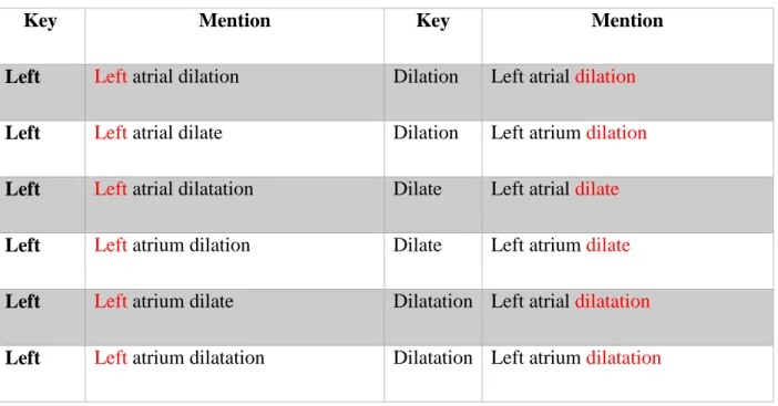 Table 7 shows a sample mention and its variations to be saved in Elasticsearch index.  