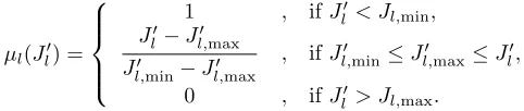 Table 1: Individual minima J′l,min and maxima J′l,max,l = 1, 2