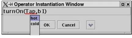 Figure 2: Instantiating an Action