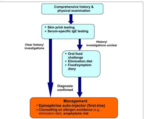 Fig. 2 Simplified algorithm for the diagnosis and management of food allergy. IgE immunoglobulin E