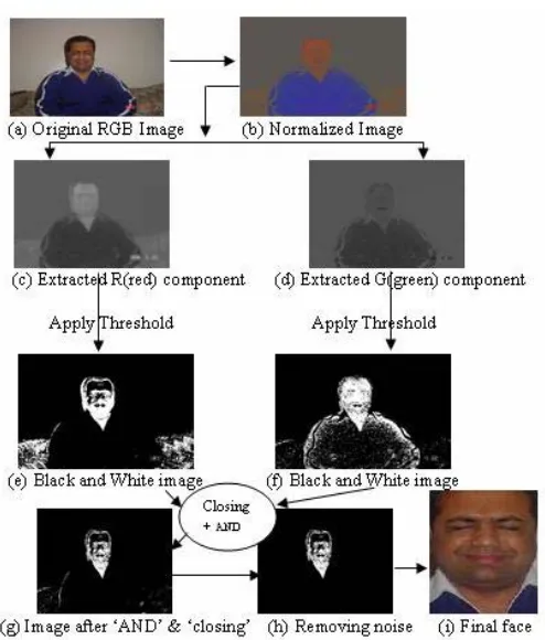 Fig. 5. (a) Original video frame (b) Gray level image (c) Mask image and  (d) Resultant image 