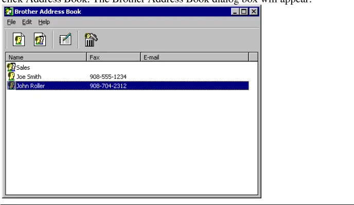 Figure 11 Brother Address Book  