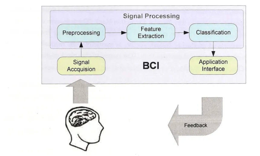Figure 2.1:  Brain-Computer Interface Building Blocks 