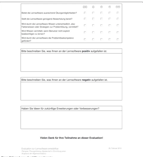 Figure 12 Second page of usability questionnaire.