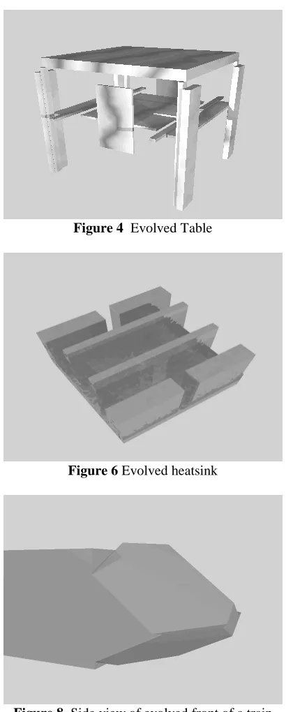 Figure 8. Side view of evolved front of a train