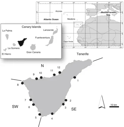 Fig. 1 Location of study area and sampling sites: Southeast SectorSouthwest Sector [[1