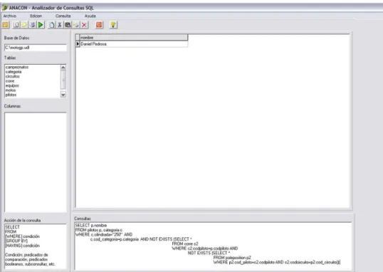 Fig. 2. GUI of Anacon.