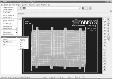 Figure 11: Importing model in Ansys 