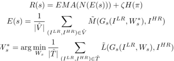Table 3. Hyper-parameters for the searching (proxy-task) and training (full-task) of the generator and discriminator