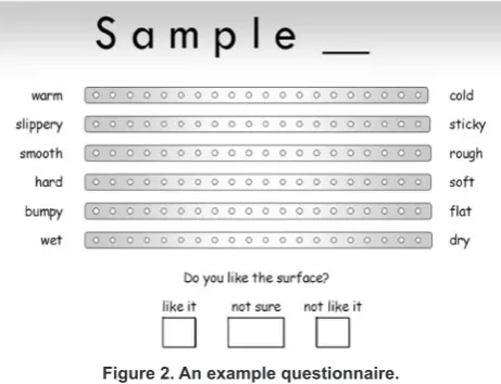 Figure 2. An example questionnaire.