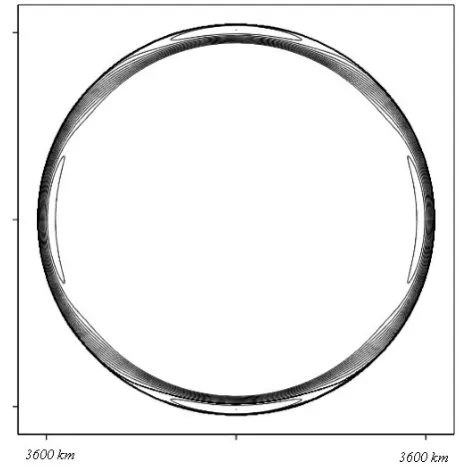 Fig. 3. The streamline pattern for the quadrupole case (N