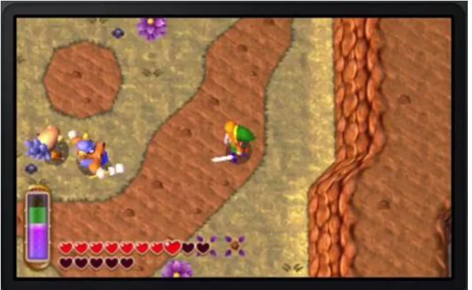 Figure 4.7 - The Legend of Zelda: A link between worlds, title screen. 