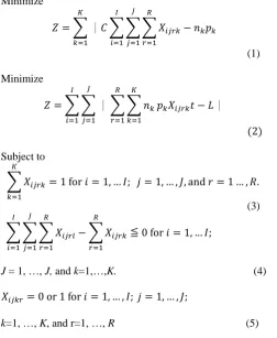Table 1 Notation  