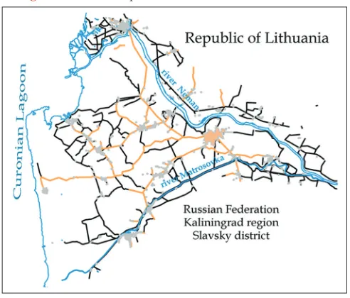 Figure 3: Settlement pattern in the Slavsk area in 2010/2012