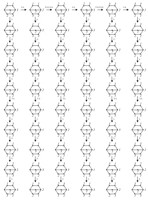 Figure 2.4: The 60 standard token conﬁgurations of Group a1 in T(G; (2, 2, 2))