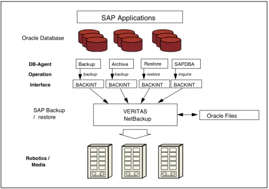 Figure 6: NetBackup support for SAP R/3 environments.