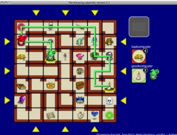 Figure 1: Amazing Labyrinth project (completed in the second course using Python). 