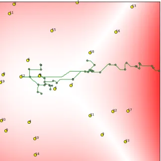 Fig. 7: The same layout as in Figure 6, showing only the tree rooted at substation 12