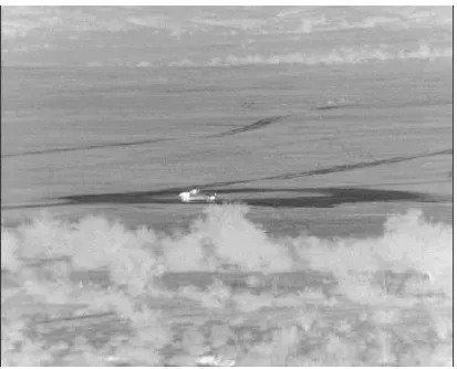 Figure 1.1: Frame of SENSIAC ATR LWIR video of vehicle moving across ﬁeld of view.