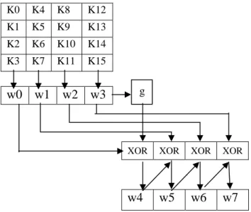 Figure 8:  AES Key Expansion 