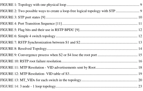 FIGURE 1: Topology with one physical loop ...............................................................................