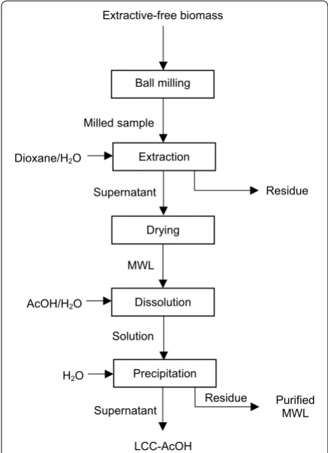 Fig. 3 LCC-AcOH preparation procedure [21, 24]