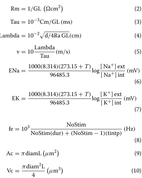 Figure 1 are described below.The graphs on the left side of the main window showthe temporal evolution of certain variables