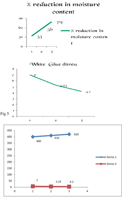 Fig 5: Saw dust with white glue  