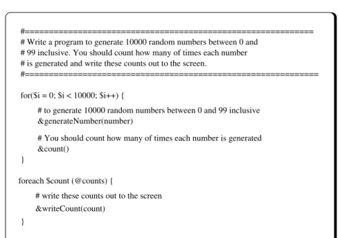 Fig. 3. Sample output produced by the natural language programming system, for the example shown in figure 2