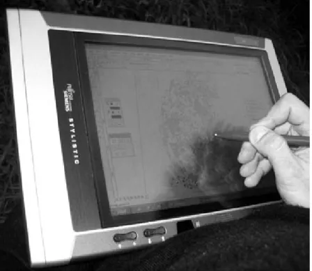 Fig. 1 – The Tablet PC used in the Grumentum site.