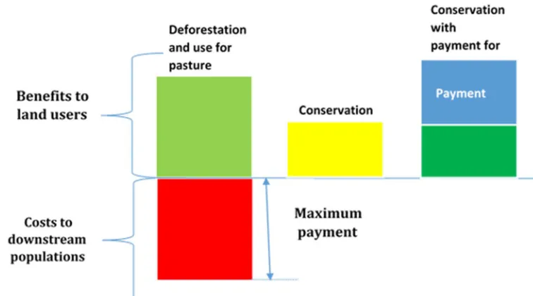 Figure 2:  The logic of payment for ecosystems services.  Source: Stefano Pagiola and Gunars Platais, 2005 