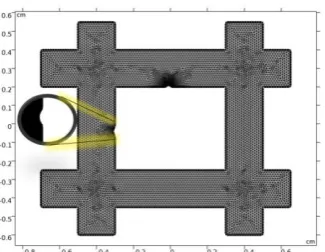 Fig. 4.  A case study of electropolishing model using ALE.   
