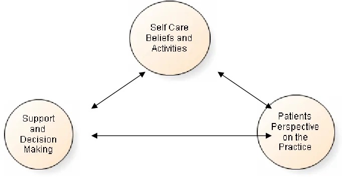 Fig 4.1 Diagram showing the different components of Self Care  