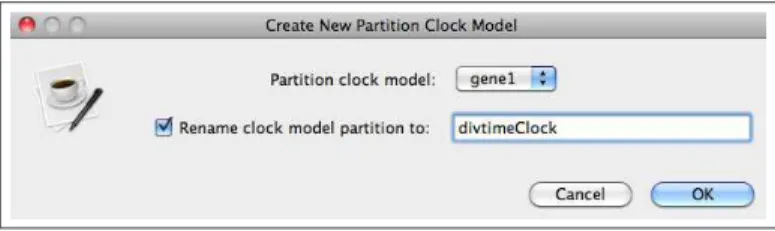 Figure 6: Unlink the substitution models for the two data partitions.