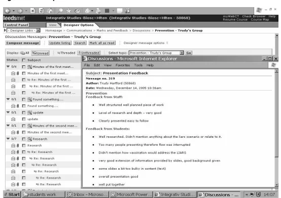 Figure 3: Example of a Discussion Board.