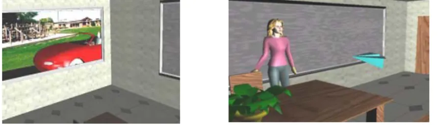 Figure 1. Scenes from the Virtual Classroom. 