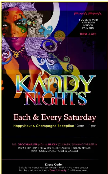 Fig. 9 Kandy Nights’ flyer (photograph by Helen Kim) 