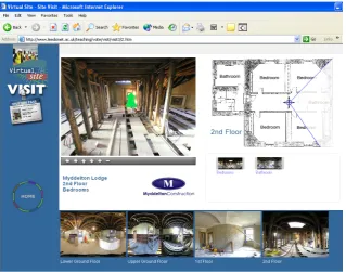 FIGURE 6: Virtual tour of building interior (created in Tourweaver) 