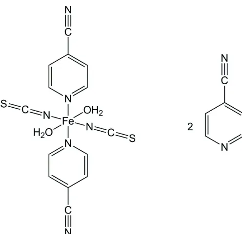 Figure 1The discrete complex and the solvent molecule of the title compound withlabeling and displacement ellipsoids drawn at the 50% probability level.[Symmetry code: (i) 1 � x, 1 � y, 2 � z.]