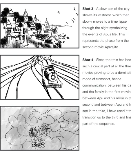 Figures 4, 5, 6: Storyboard sketches.