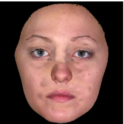 Figure 2.3: The original face shown in (a) has had its features wiped off then reapplied.The face shown in (b) has had said features altered or removed before application.